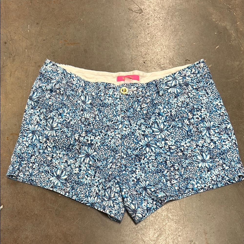Floral Blue Women's Shorts